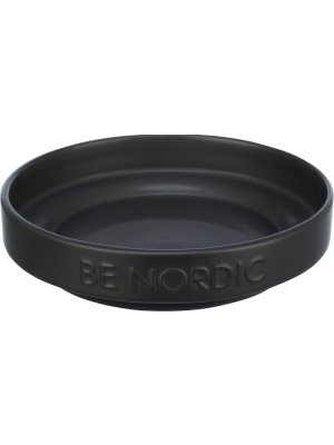 BE NORDIC keramická miska, čierna plytká 0,3 l/ ø 16 cm